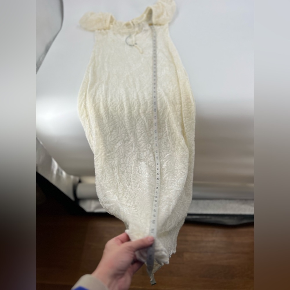 Sheer Cream Maxi Dress VRG GRL - Picture 12 of 16